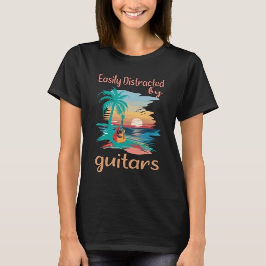 Leicht von Gitarren abgelenkt Das perfekte T-Shirt (Vorderseite)