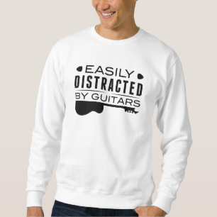 Leicht von Gitarren abgelenkt Sweatshirt
