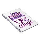 Leicht von Gymnastik und Hunden abgelenkt Notizblock (Rechte Seite)