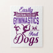 Leicht von Gymnastik und Hunden abgelenkt Puzzle (Vertikal)