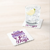 Leicht von Gymnastik und Hunden abgelenkt Untersetzer (Vor Ort)