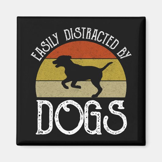 Leicht von Hunden abgelenkt Magnet (Vorne)