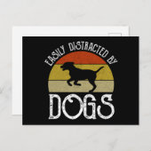 Leicht von Hunden abgelenkt Postkarte (Vorne/Hinten)