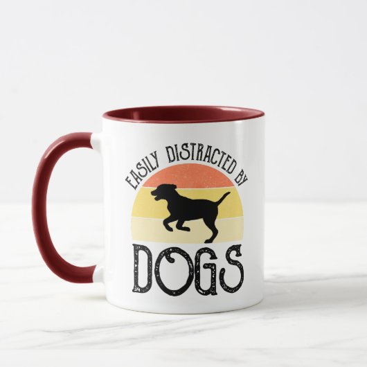 Leicht von Hunden abgelenkt Tasse (Links)