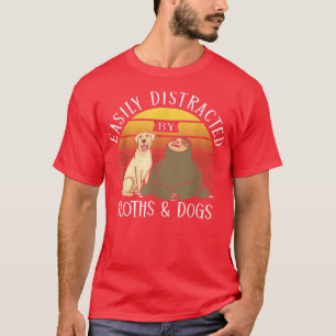 Leicht von Hunden und Hunden abgelenkt 8 T-Shirt