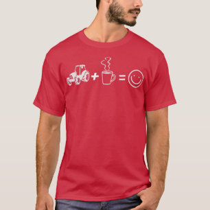 Leicht von Kaffee und Traktoren Bauer Fa. T-Shirt