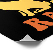 Leicht von Kaninchen abgelenkt Poster (Ecke)