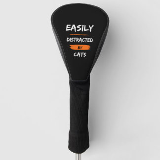 leicht von Katzen abgelenkt Golf Headcover