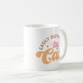 Leicht von Katzen abgelenkt Kaffeetasse (VorderseiteRechts)