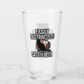 Leicht von Katzen und Bier abgelenkt Glas (Rückseite)