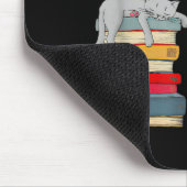 Leicht von Katzen und Büchern abgelenkt | Funny Ca Mousepad (Ecke)