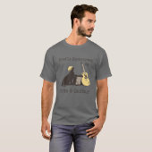 Leicht von Katzen und Gitarre abgelenkt T-Shirt (Vorne ganz)