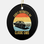 Leicht von klassischen Autos abgelenkt Keramik Ornament (Links)