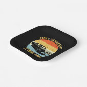 Leicht von klassischen Autos abgelenkt Pappteller (Gewinkelt)