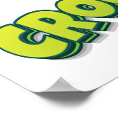 Leicht von Krokodilen abgelenkt Poster (Ecke)