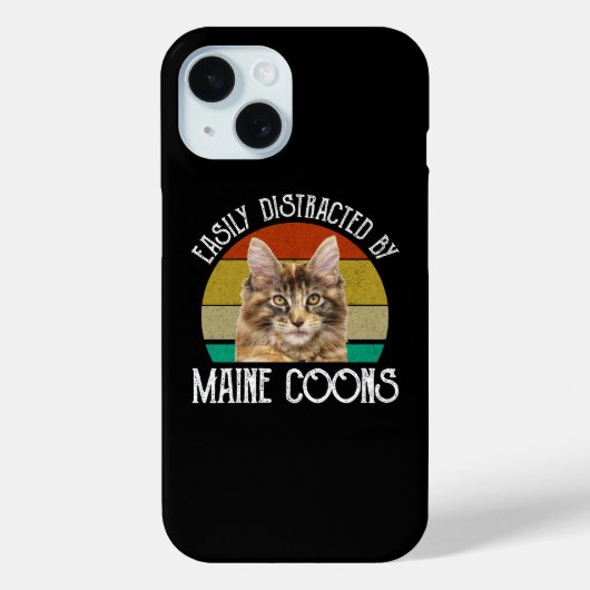 Leicht von Maine-Coons abgelenkt Case-Mate iPhone Hülle (Rückseite)
