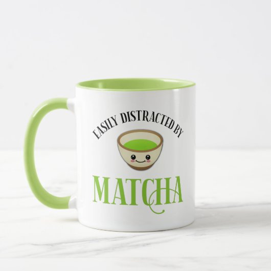 Leicht von Matcha abgelenkt Tasse (Links)