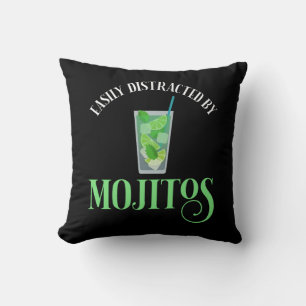 Leicht von Mojitos abgelenkt Kissen