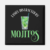 Leicht von Mojitos abgelenkt Magnet (Vorne)