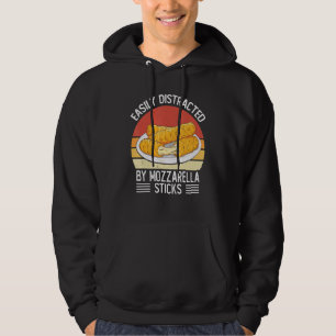 Leicht von Mozzarella Sticks Käse Vint abgelenkt Hoodie