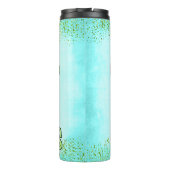 Leicht von Pflanze abgelenkt Thermosbecher (Rückseite)