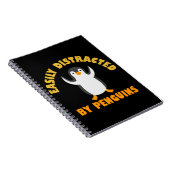 Leicht von Pinguinen abgelenkt Notizblock (Rechte Seite)