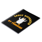 Leicht von Pinguinen abgelenkt Notizblock (Linke Seite)