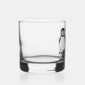 Leicht von Pinguinen abgelenkt Whiskyglas (Rechts)