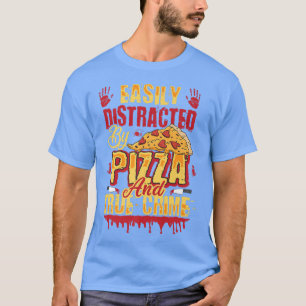 Leicht von Pizza und wahrer Kriminalität abgelenkt T-Shirt