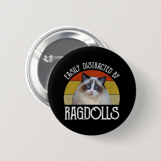 Leicht von Ragdolls abgelenkt Button (Vorne & Hinten)