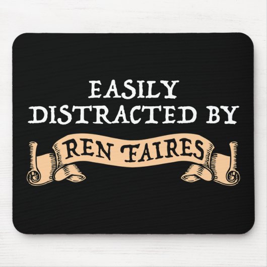 Leicht von Ren Faires abgelenkt Mousepad (Vorne)