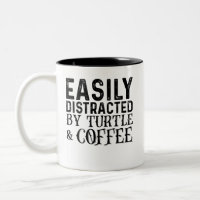 Leicht von Schildkröte und Kaffee abgelenkt
