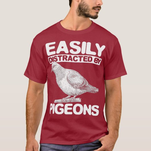 Leicht von Tauben abgelenkt T-Shirt (Vorderseite)