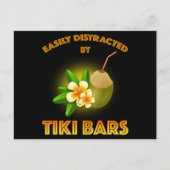 Leicht von Tiki Bars abgelenkt Postkarte (Vorderseite)