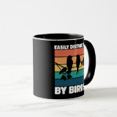 Leicht von Vögeln Niedliche Vögel Besitzer Funny a Tasse (VorderseiteRechts)