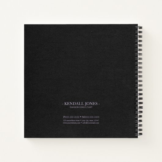 Leicht Wave und Stardust Monogram Lavender ID781 Notizblock (Rückseite)