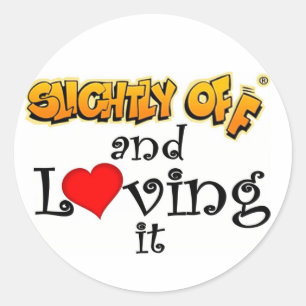 Leicht weg und liebend runder aufkleber