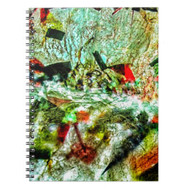 Leicht weißes abstraktes Spiral-Foto-Notebook, Chi Notizblock