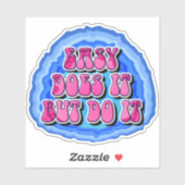 Leicht wird es 12 Step OM Erholung Slogan Aufkleber (Blatt)