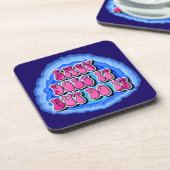 Leicht wird es 12 Step OM Erholung Slogan Getränkeuntersetzer (Linke Seite)