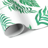 Leicht zerstreuter Dschungel Fonds Geschenkpapier (Rolleneckpunkt)