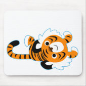 Leicht zu führender Niedlicher Cartoon Tiger Mouse Mousepad (Vorne)