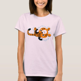 Leicht zu führender Niedlicher Cartoon Tiger Women T-Shirt