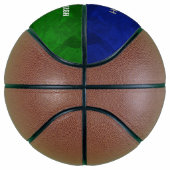leicht zu personalisierende blaugrüne Basketballge Basketball (Rechts)