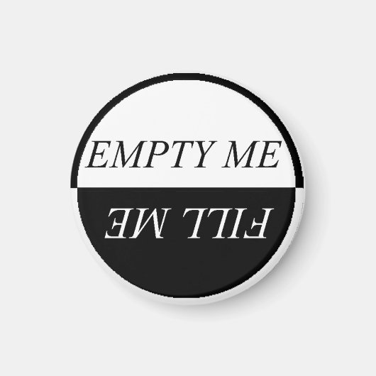 Leicht zu sehen, EMPTY ME FILME Geschirrspüler Mag Magnet (Vorne)