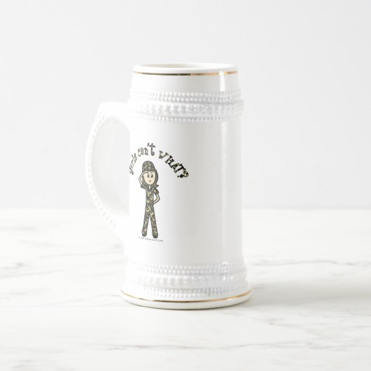 Leichtarmee Bierglas (Vorderseite Links)