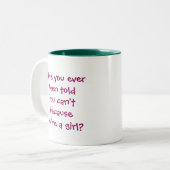 Leichtarmee Zweifarbige Tasse (Vorderseite Links)