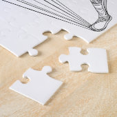 Leichtathlet-Betriebs-Gekritzel-Kunst Puzzle (Seite)