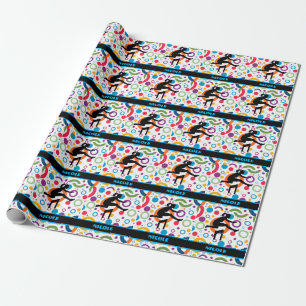 Leichtathletik Abstract Geschenkpapier