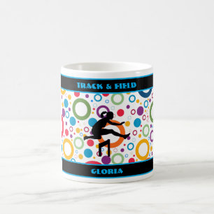 Leichtathletik Abstract Kaffeetasse